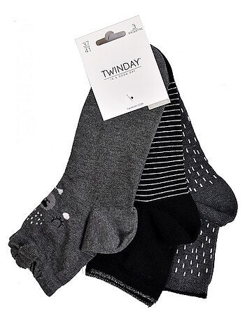 Calzini donna TWINDAY - Confezione da 6