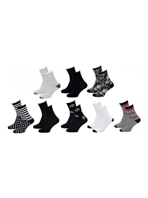 Calzini donna TWINDAY - Confezione da 8 - Kiabi