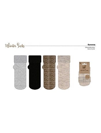 Calzini Donna WINTER SOCKS - Confezione da 4