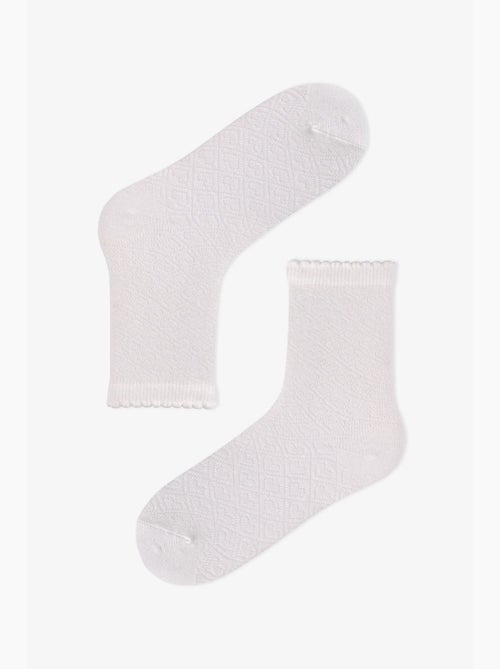Calzini essential colors bambina, 2 paia penti - Kiabi