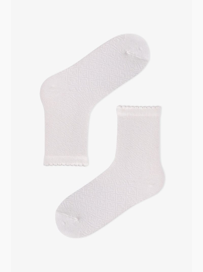 Calzini essential colors bambina, 2 paia penti Blu marino - Kiabi