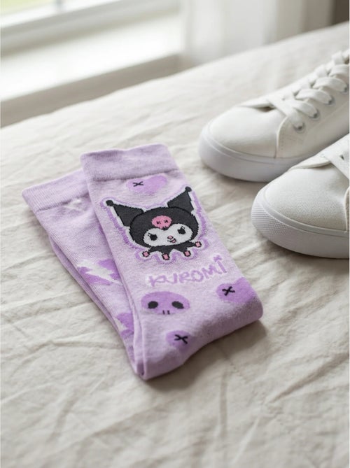 Calzini hello kitty kuromi rosa taglia unica 36-43 sanrio - Kiabi Calzini hello kitty kuromi rosa taglia unica 36-43 sanrio - Kiabi