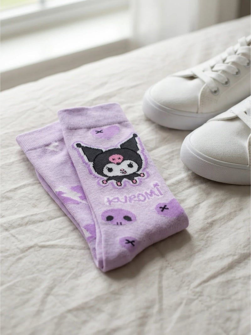 Calzini hello kitty kuromi rosa taglia unica 36-43 sanrio Rosa - Kiabi