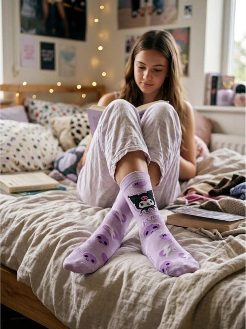 Calzini hello kitty kuromi rosa taglia unica 36-43 sanrio - Kiabi Calzini hello kitty kuromi rosa taglia unica 36-43 sanrio - Kiabi