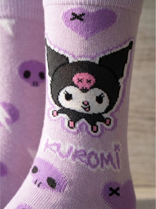 Calzini hello kitty kuromi rosa taglia unica 36-43 sanrio - Kiabi Calzini hello kitty kuromi rosa taglia unica 36-43 sanrio - Kiabi