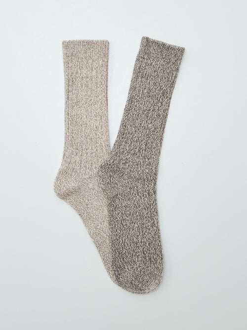 Calzini in maglia mouliné - Kiabi