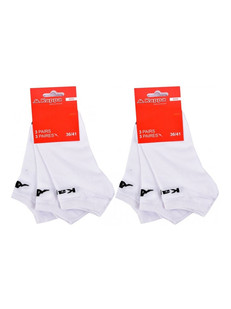 Calzini KAPPA SNEAKER - Confezione da 6 Bianco - Kiabi
