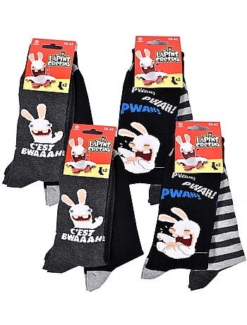 Calzini Lapins Crétins - Confezione da 8