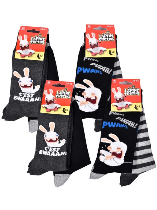 Calzini Lapins Crétins uomo - Confezione da 6 - Kiabi