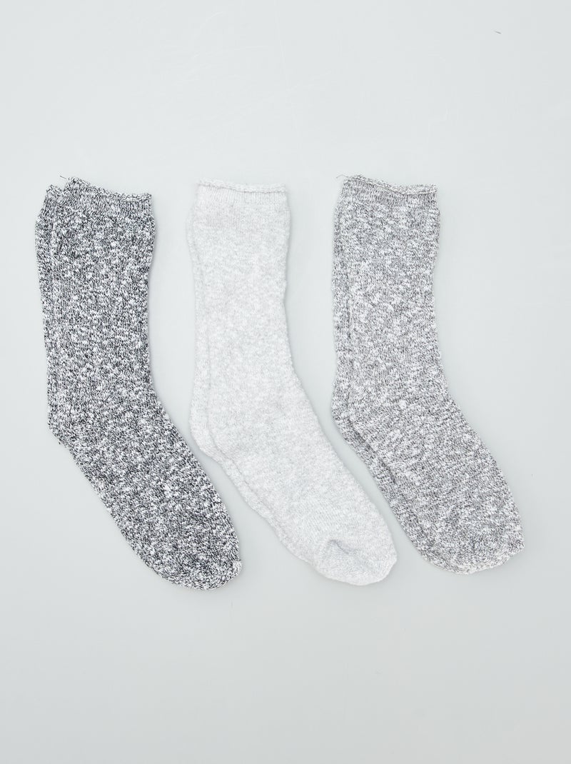 Calzini lunghi - set di 3 NERO - Kiabi