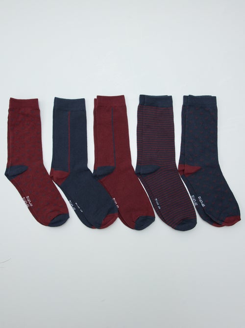 Calzini lunghi in maglia - Set di 5 - Kiabi