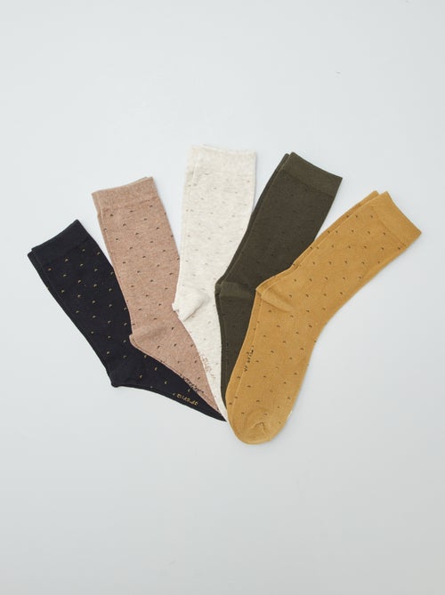 Calzini lunghi in maglia - Set di 5 - Kiabi