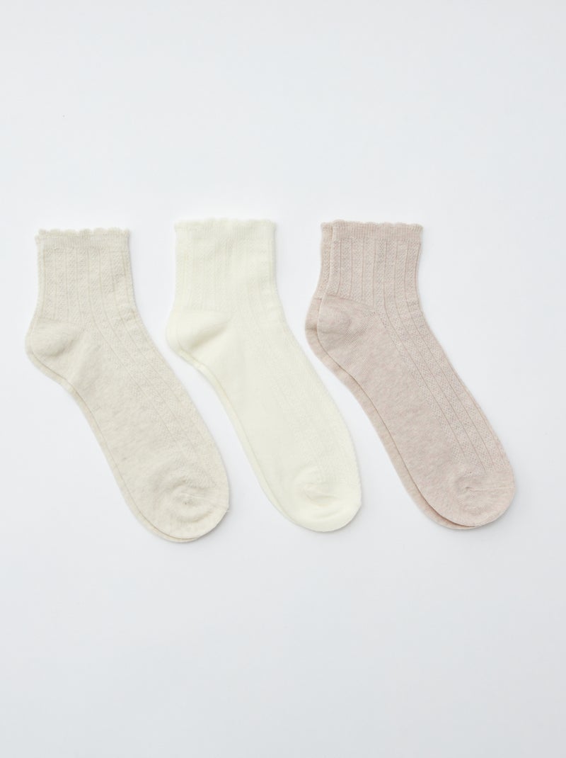 Calzini media lunghezza BEIGE - Kiabi