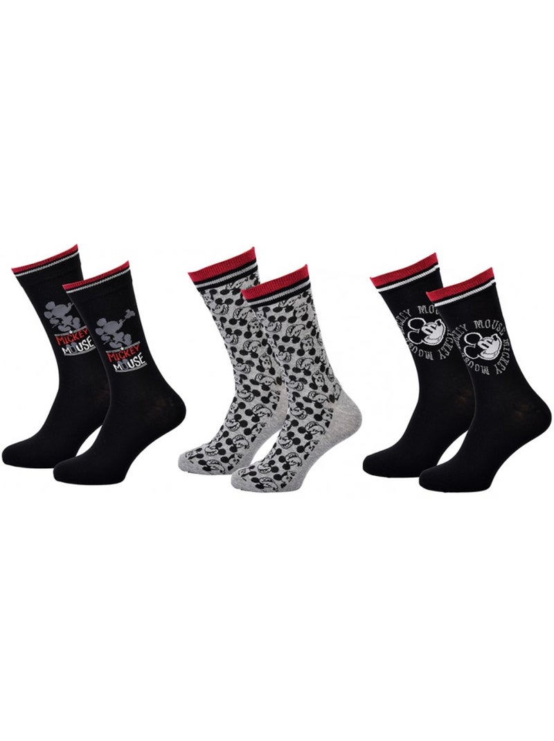 Calzini Mickey uomo - Confezione da 3 Multicolore - Kiabi