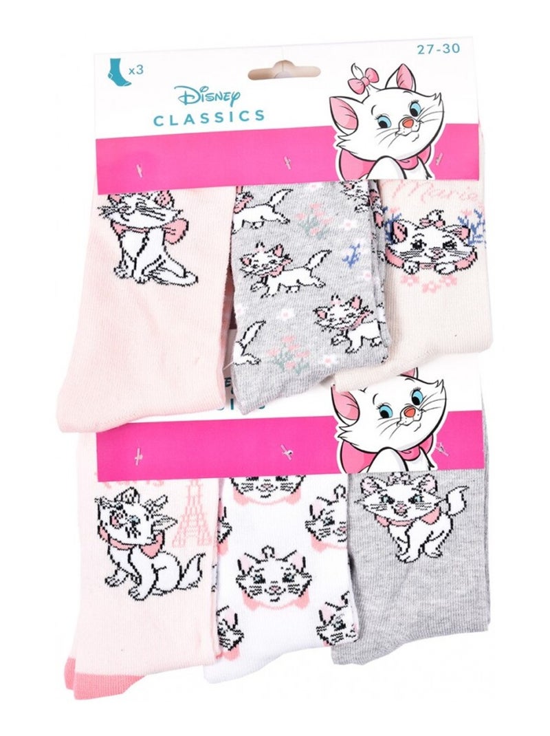 Calzini Pack Bambina DISNEY CLASSIC - Confezione da 9 Bianco Rosa chiaro Blu - Kiabi