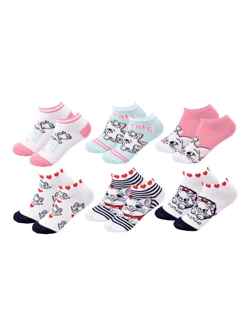 Calzini Pack Bambina DISNEY CLASSIC - Confezione da 9 Bianco Rosa chiaro Grigio - Kiabi