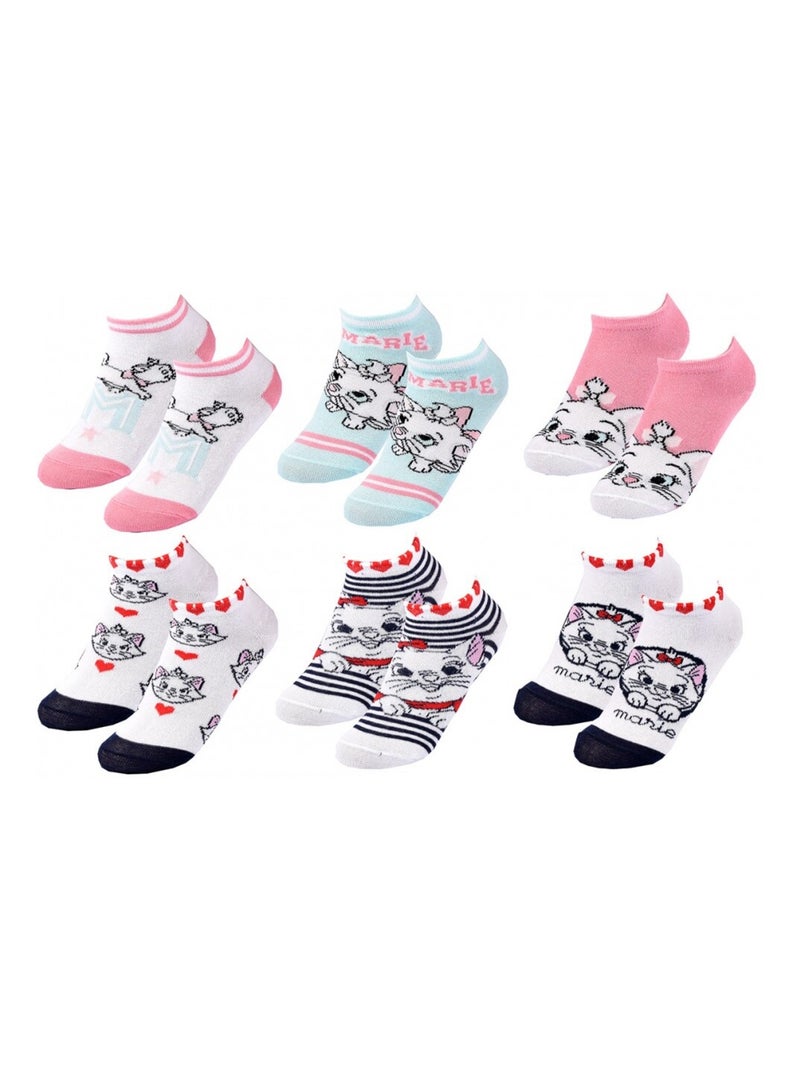 Calzini Pack Bambina DISNEY CLASSIC - Confezione da 9 Bianco Rosa chiaro Grigio - Kiabi
