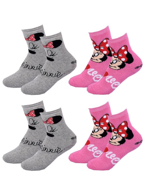 Calzini Pack Bambina DISNEY MINNIE Confezione da 4 Paia - Kiabi