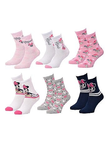 Calzini Pack Bambina DISNEY MINNIE Confezione da 6 Paia