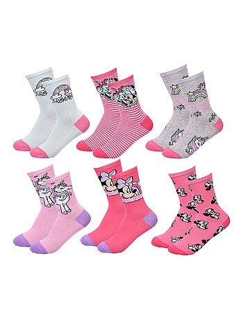 Calzini Pack Bambina DISNEY MINNIE Confezione da 6 Paia
