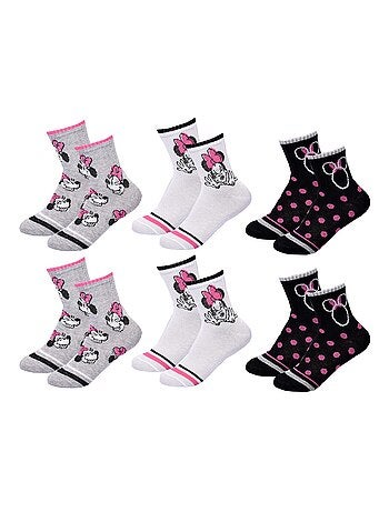 Calzini Pack Bambina DISNEY MINNIE Confezione da 6 Paia