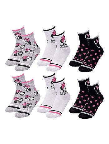 Calzini Pack Bambina DISNEY MINNIE Confezione da 6 Paia