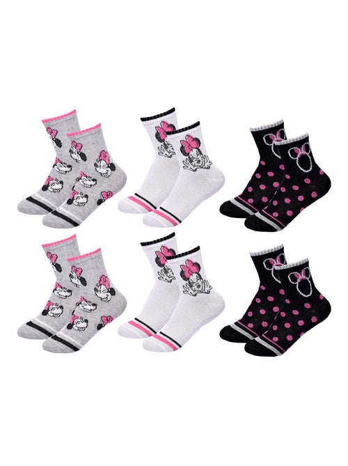 Calzini Pack Bambina DISNEY MINNIE Confezione da 6 Paia - Kiabi