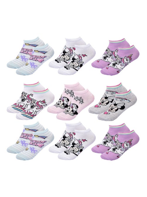 Calzini Pack Bambina DISNEY MINNIE Confezione da 9 Paia - Kiabi
