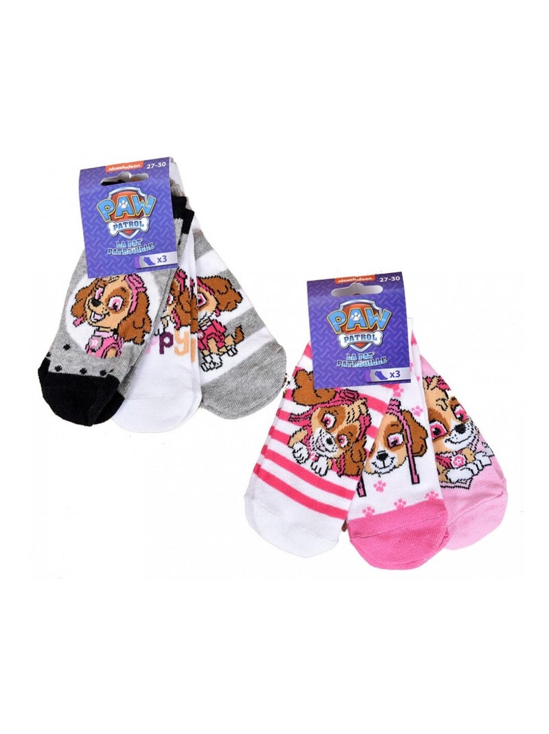 Calzini Pack Bambina PAT PATROUILLE - Confezione da 9 Grigio/Bianco/Rosa - Kiabi