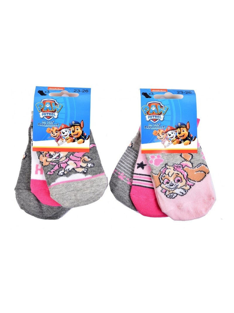 Calzini Pack Bambina PAT PATROUILLE - Confezione da 9 Grigio/Bianco/Rosa - Kiabi