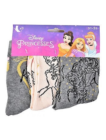 Calzini Pack Bambina PRINCIPESSE DISNEY - Confezione da 6