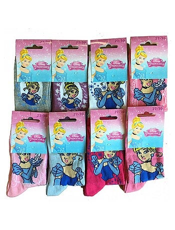 Calzini Pack Bambina PRINCIPESSE DISNEY - Confezione da 9