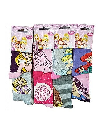 Calzini Pack Bambina PRINCIPESSE DISNEY - Confezione da 9