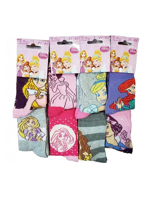 Calzini Pack Bambina PRINCIPESSE DISNEY - Confezione da 9 - Kiabi