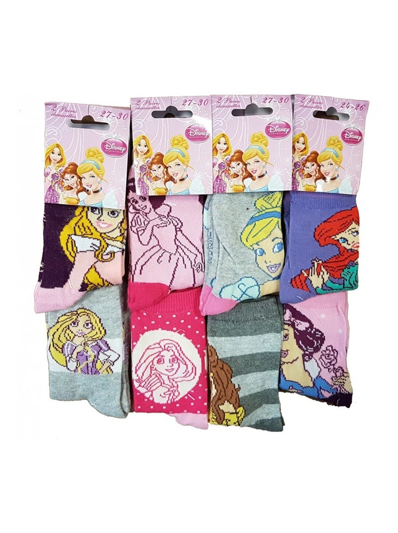 Calzini Pack Bambina PRINCIPESSE DISNEY - Confezione da 9 Grigio giallo grigio - Kiabi