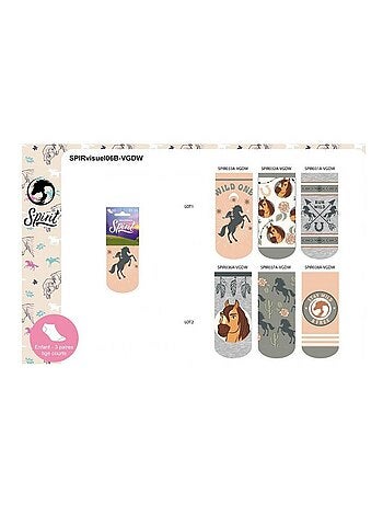 Calzini Pack Bambina SPIRIT - Confezione da 6