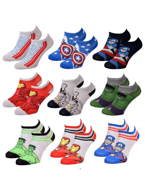 Calzini Pack Bambino AVENGERS - Confezione da 9 - Kiabi