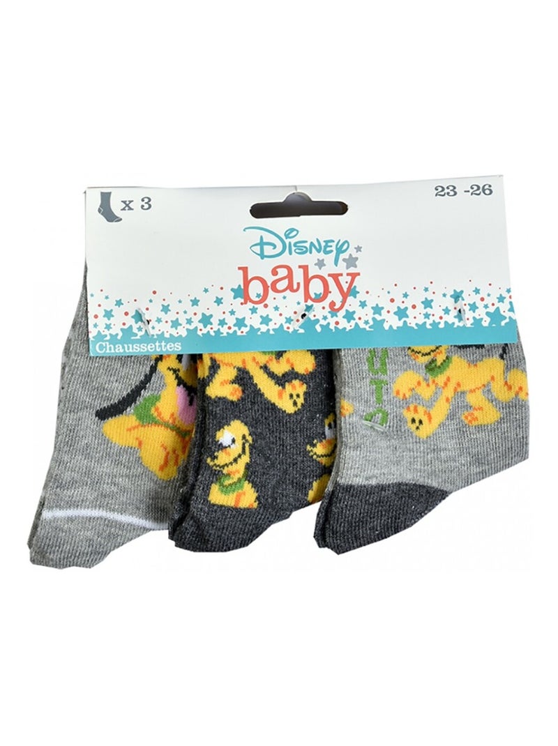 Calzini Pack Bambino DISNEY CLASSIC - Confezione da 6 Grigio grigio antracite bianco - Kiabi