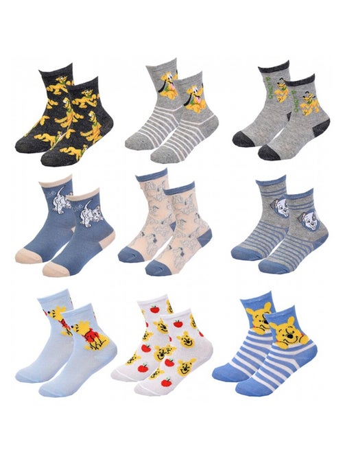 Calzini Pack Bambino DISNEY CLASSIC - Confezione da 9 - Kiabi