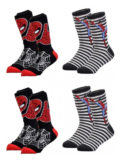 Calzini Pack Bambino DISNEY SPIDERMAN - Confezione da 4 - Kiabi