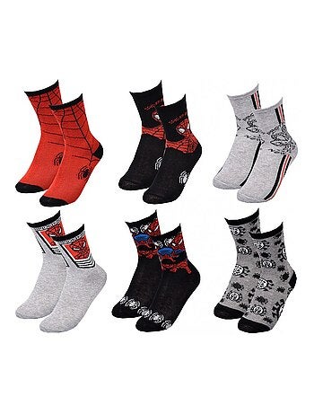 Calzini Pack Bambino DISNEY SPIDERMAN - Confezione da 6