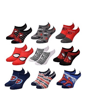 Calzini Pack Bambino DISNEY SPIDERMAN - Confezione da 9