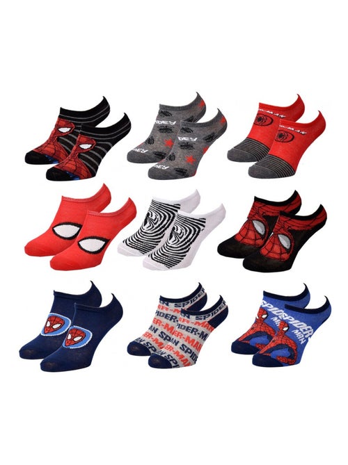 Calzini Pack Bambino DISNEY SPIDERMAN - Confezione da 9 - Kiabi