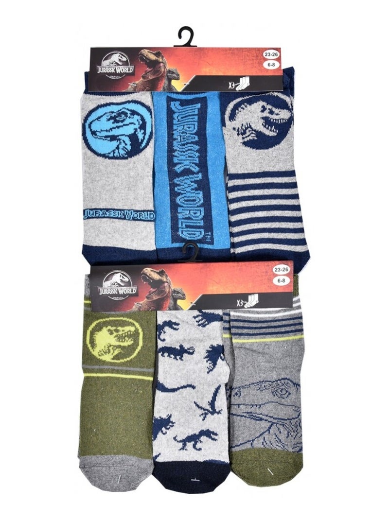 Calzini Pack Bambino JURASSIC WORLD - Confezione da 9 Blu grigio chiaro Grigio - Kiabi