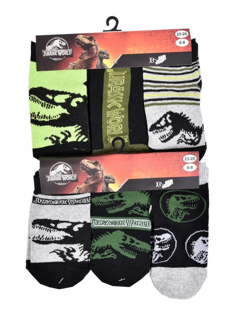 Calzini Pack Bambino JURASSIC WORLD - Confezione da 9 Blu grigio chiaro Grigio - Kiabi