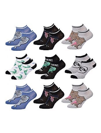 Calzini Pack Bambino JURASSIC WORLD - Confezione da 9