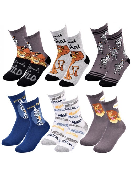 Calzini Pack Bambino MADAGASCAR - Confezione da 6 - Kiabi