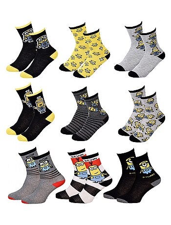 Calzini Pack Bambino MINIONS - Confezione da 9