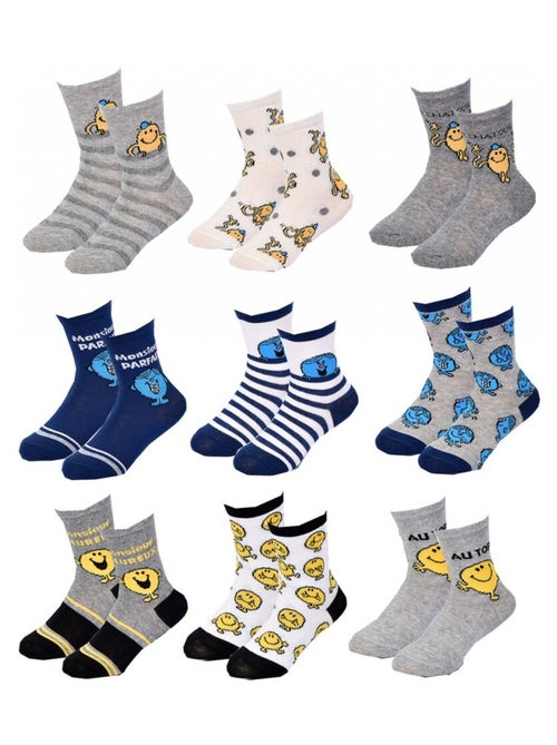 Calzini Pack Bambino MONSIEUR MADAME - Confezione da 9 - Kiabi