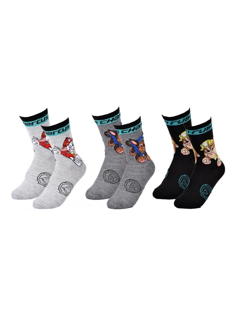 Calzini Pack Bambino PAT PATROUILLE - Confezione da 3 Grigio grigio antracite nero - Kiabi
